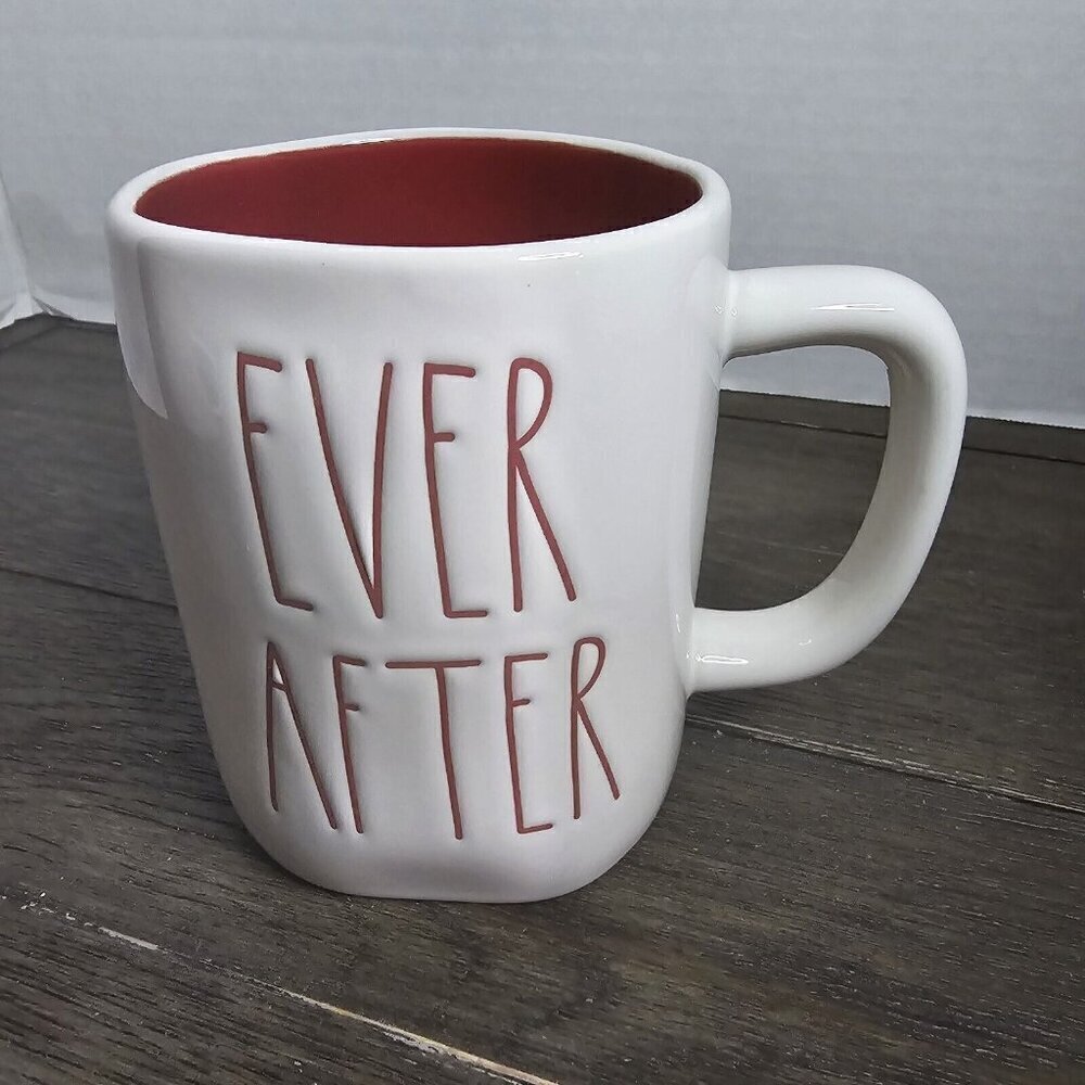 NWT Rae Dunn Artisan Ever After Valentine's Day Coffee Mug 2021 Magenta